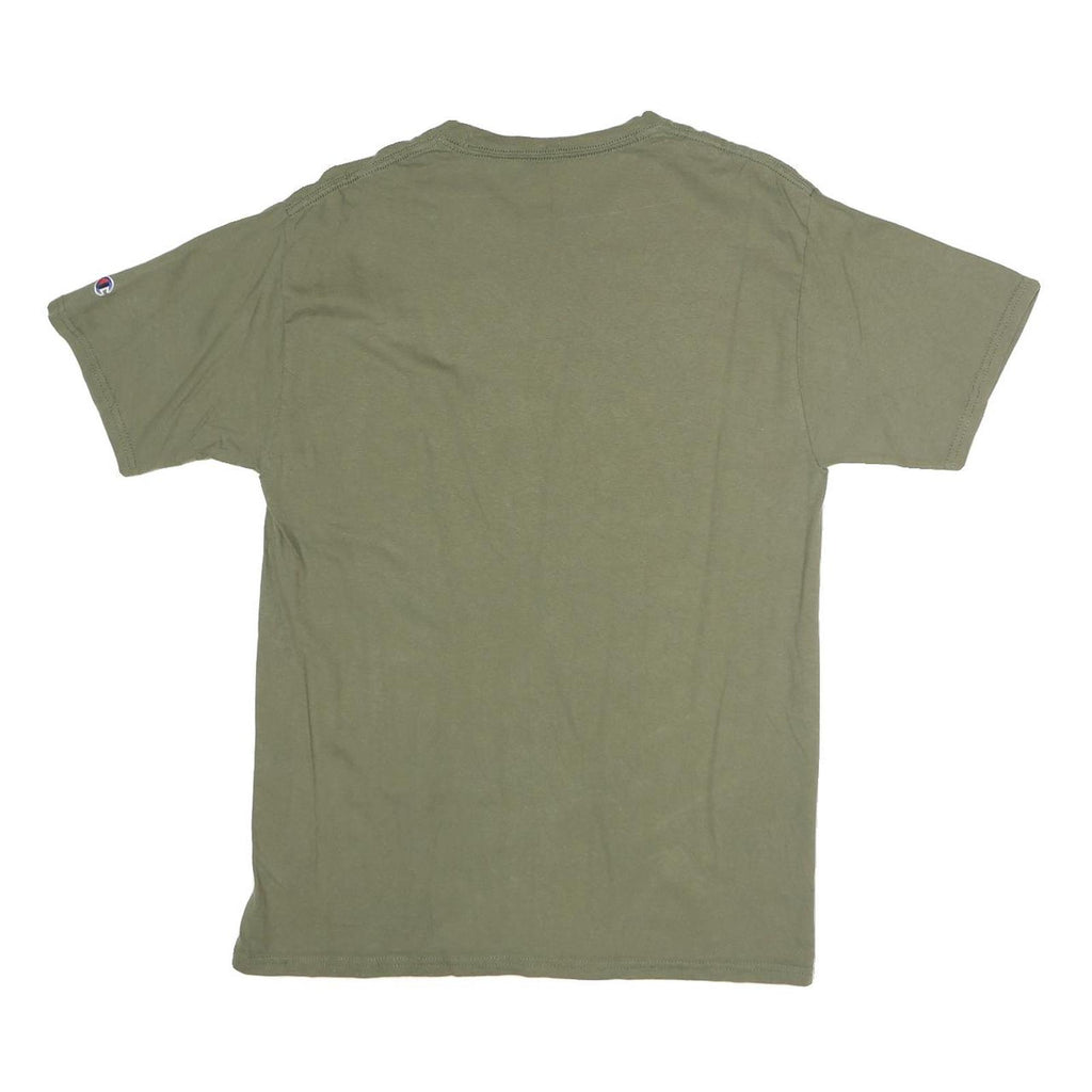 CHAMPION Mens Green Property Of Stan State Graphic T-Shirt M Crew Neck Short