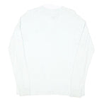 TOMMY HILFIGER Womens White Plain V-Neck Basic Knit Jumper XXS Classic Cotton