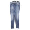 JECKERSON Womens Slim Blue Denim Light Wash Jeans W27 L32 Zip Pocket