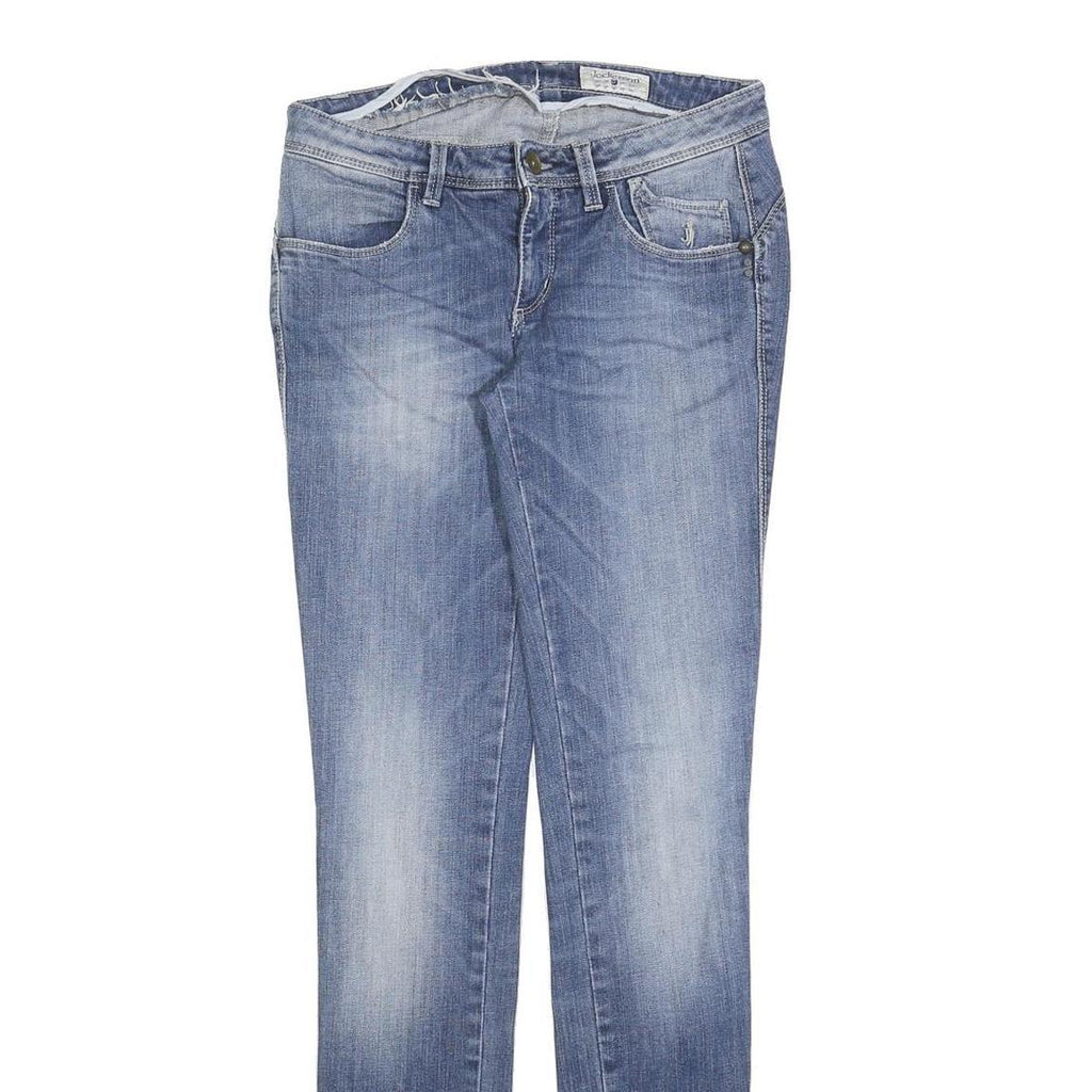JECKERSON Womens Slim Blue Denim Light Wash Jeans W27 L32 Zip Pocket