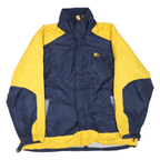 STARTER Mens Blue & Yellow Zip Jacket 2XL Polyester Blend Colourblock Casual