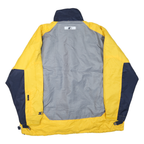 STARTER Mens Blue & Yellow Zip Jacket 2XL Polyester Blend Colourblock Casual
