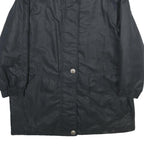 Womens Black Jacket UK 18 Polyester Zip Plain Casual Lightweight Outerwear