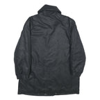 Womens Black Jacket UK 18 Polyester Zip Plain Casual Lightweight Outerwear