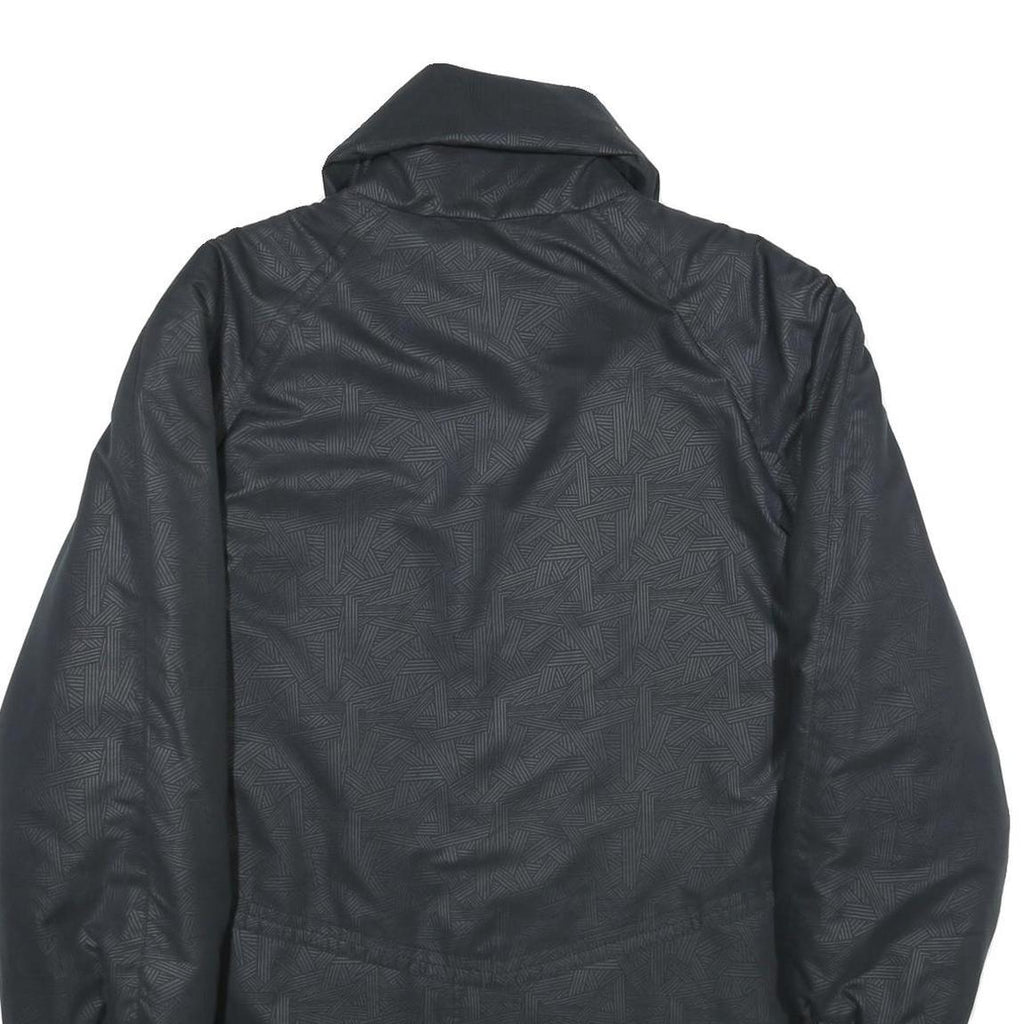 Womens Black Jacket UK 18 Polyester Zip Plain Casual Lightweight Outerwear