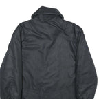 Womens Black Jacket UK 18 Polyester Zip Plain Casual Lightweight Outerwear