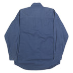 CHASE AUTHENTICS Mens Blue Cotton Button-Down Shirt M Casual Long Sleeve