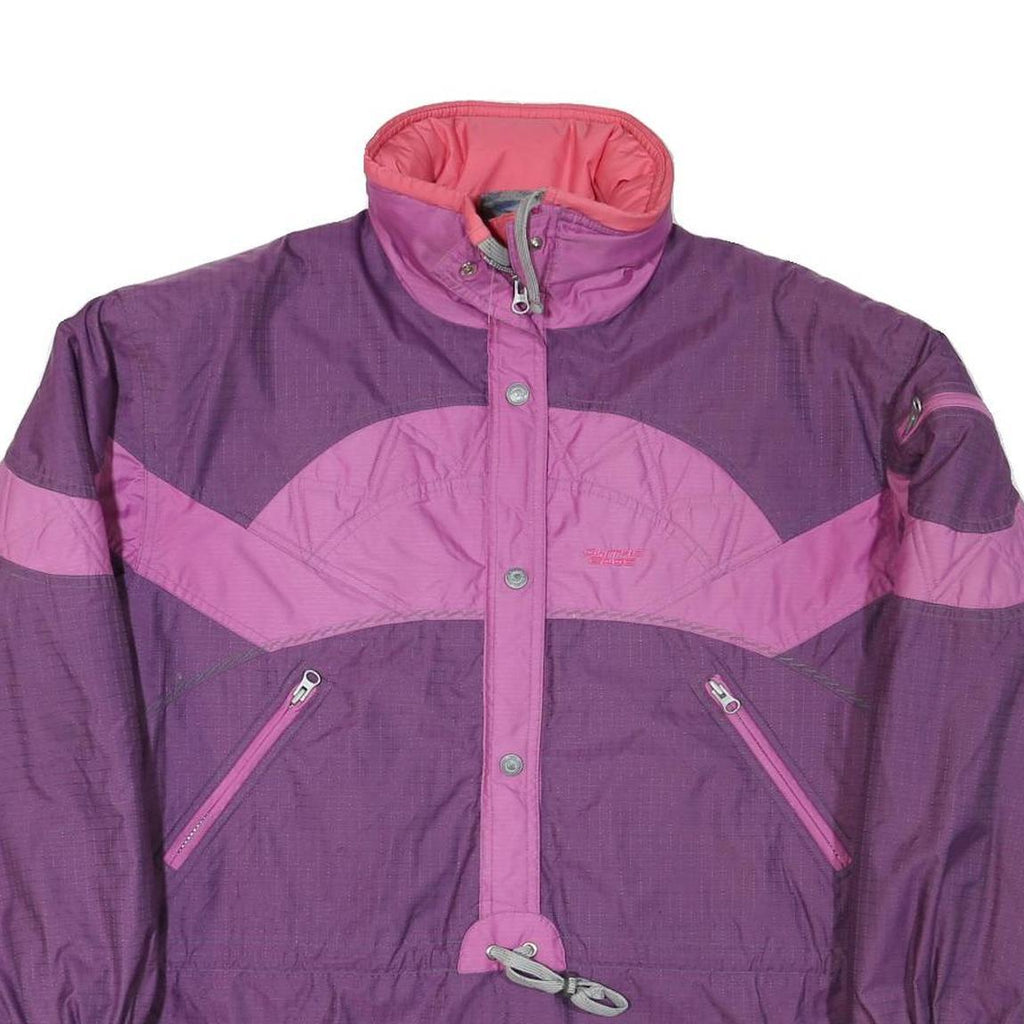 ON THE EDGE Womens Purple & Pink Outdoor Jacket M Polyester Blend Zip