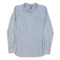 LAUREN RALPH LAUREN Womens Blue Plain Shirt S Button Down Casual Cotton Blend