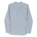 LAUREN RALPH LAUREN Womens Blue Plain Shirt S Button Down Casual Cotton Blend
