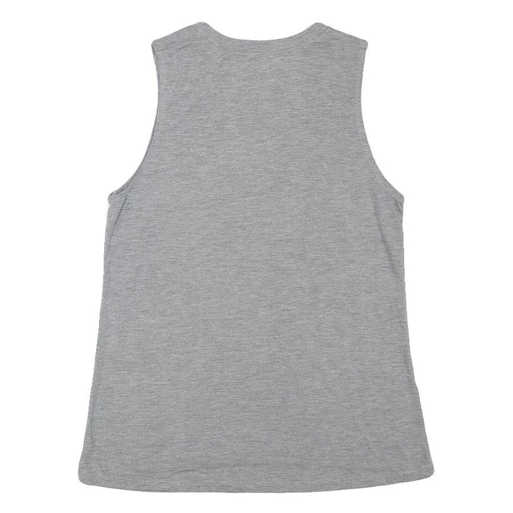 MODERN LUX Womens Grey Graphic Sleeveless Crew Neck T-Shirt M Casual Summer
