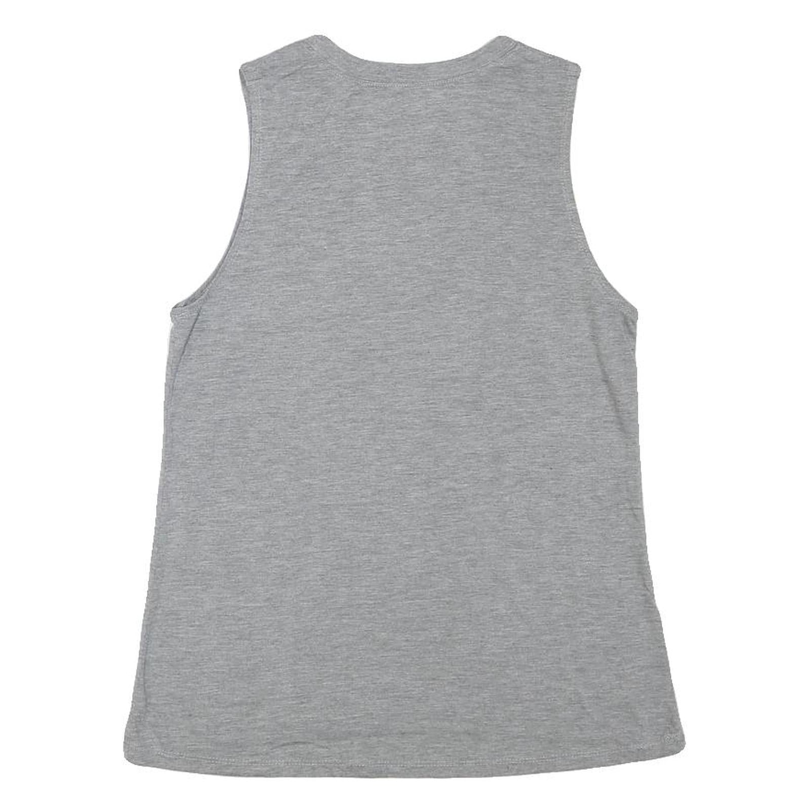 MODERN LUX Womens Grey Graphic Sleeveless Crew Neck T-Shirt M Casual Summer