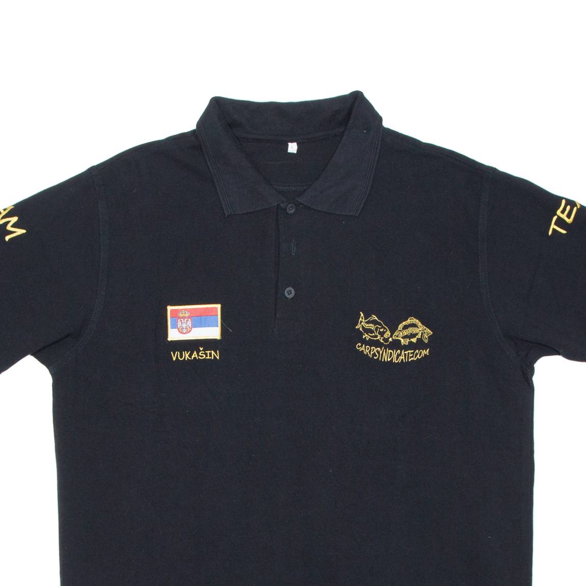 Mens Polo Shirt Black L