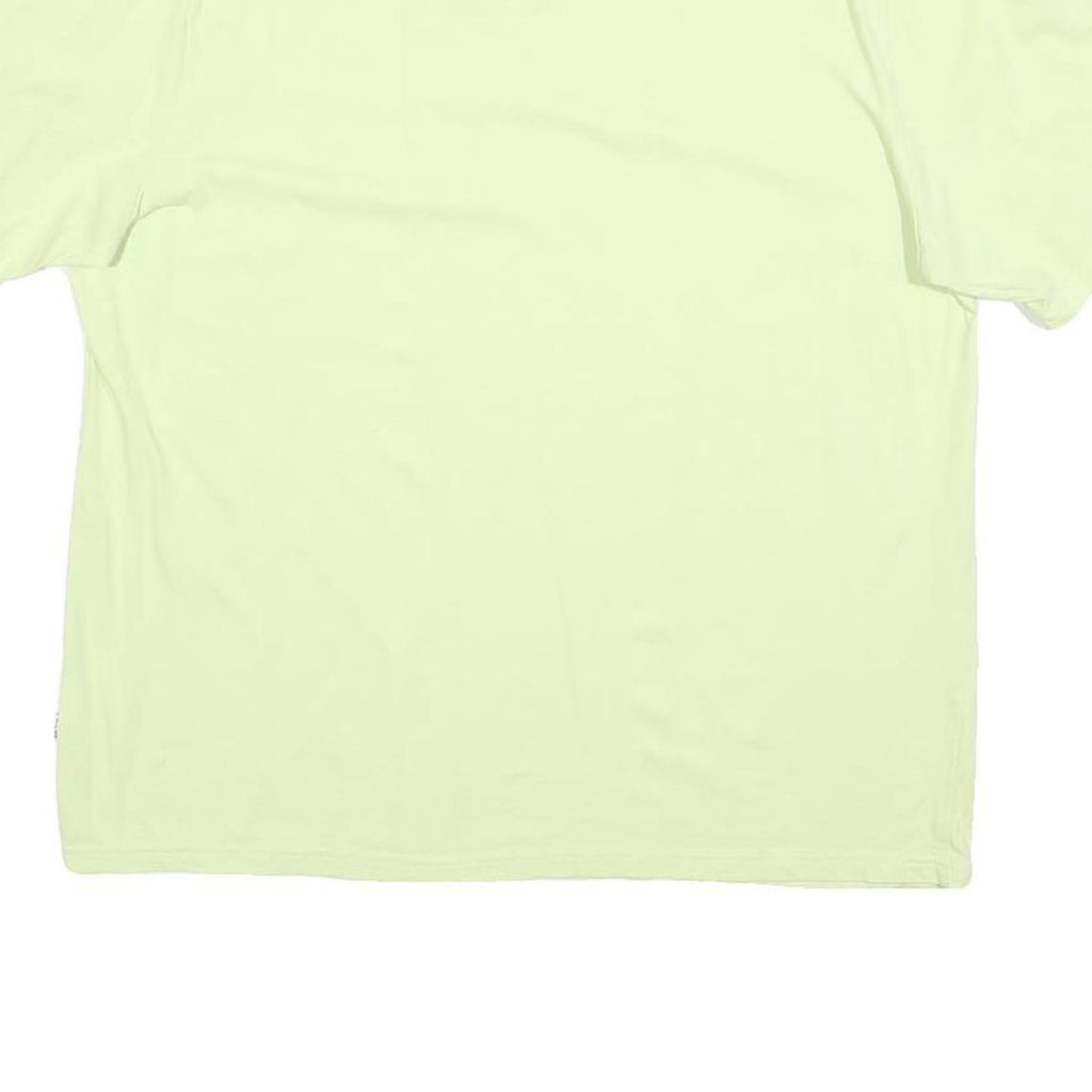 PUMA Womens Lime Green T-Shirt L Short Sleeve Crew Neck Cotton Blend Graphic