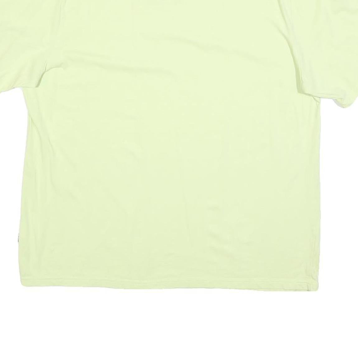 PUMA Womens Lime Green T-Shirt L Short Sleeve Crew Neck Cotton Blend Graphic