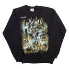 GILDAN Snow Dogs Mens Sweatshirt Black M