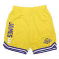 NBA Mens Shorts Yellow Los Angeles Lakers James 6 Sports L W30