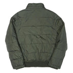 TOMMY HILFIGER Mens Green Bomber Jacket S Polyester Blend Plain Zip Casual