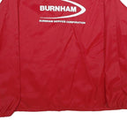 TAYLORMADE Mens Red Burnham Coach Jacket S Nylon Plain Button Closure