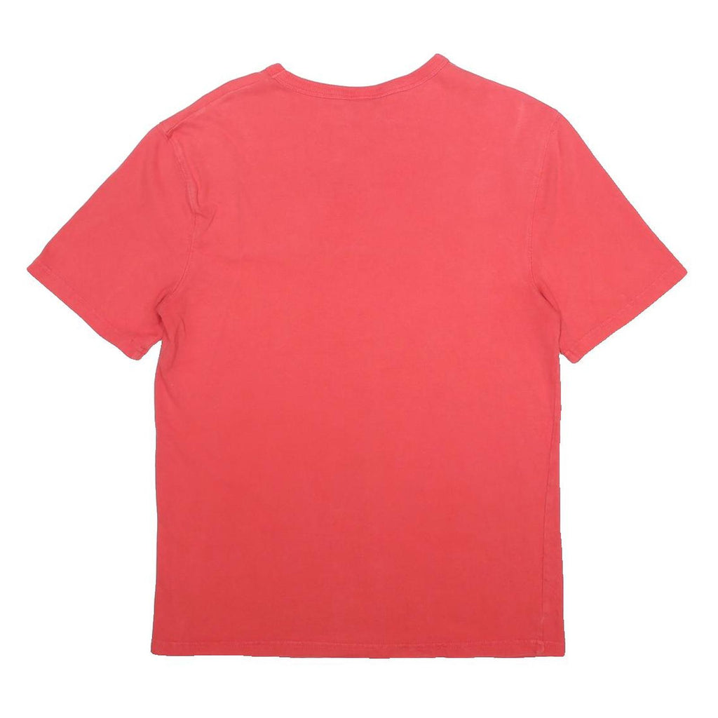CHAMPION Mens Red Graphic T-Shirt M Short Sleeve Crew Neck Classic Cotton Logo