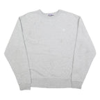 CHAMPION Mens Grey Crew Neck M Cotton Blend Pullover Sweatshirt