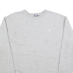 CHAMPION Mens Grey Crew Neck M Cotton Blend Pullover Sweatshirt