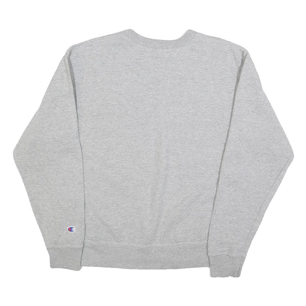 CHAMPION Mens Grey Crew Neck M Cotton Blend Pullover Sweatshirt