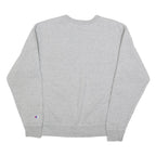 CHAMPION Mens Grey Crew Neck M Cotton Blend Pullover Sweatshirt