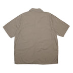 DICKIES Mens Beige Work Shirt 2XL Short Sleeve Button Front Workwear Uniform