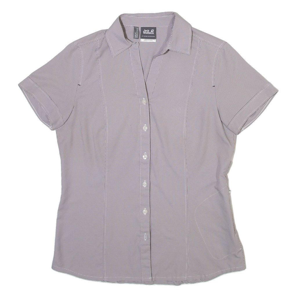 JACK WOLFSKIN Womens Shirt Grey Check M