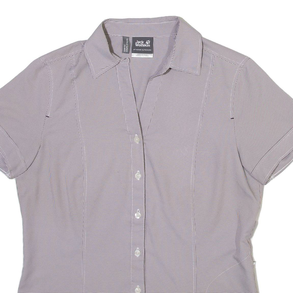 JACK WOLFSKIN Womens Shirt Grey Check M