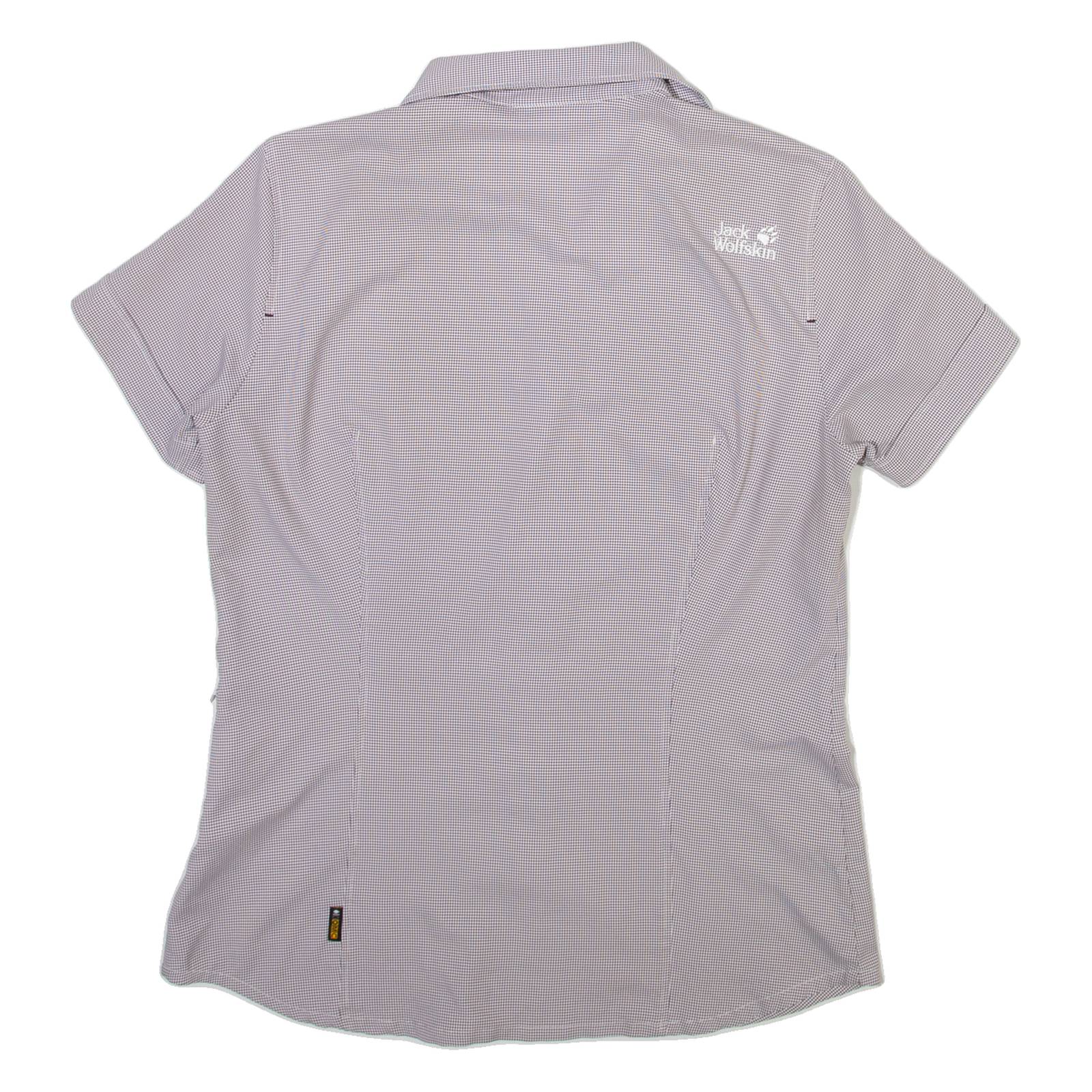 JACK WOLFSKIN Womens Shirt Grey Check M