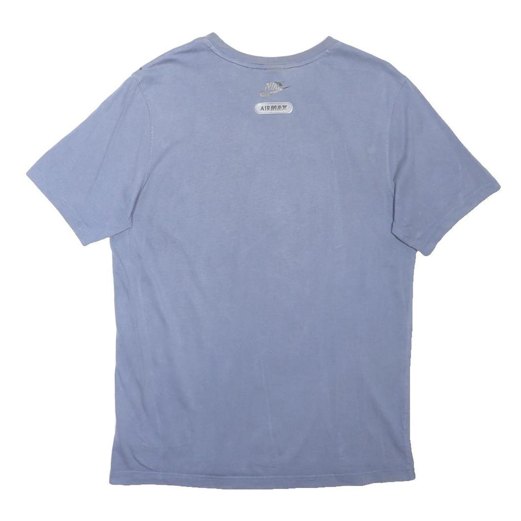 NIKE AIR MAX Mens Blue Graphic T-Shirt L Short Sleeve Crew Neck Casual