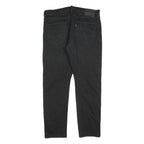 LEVI'S 502 Mens Jeans Black Regular Straight Denim Medium W36 L29 Zip Cotton