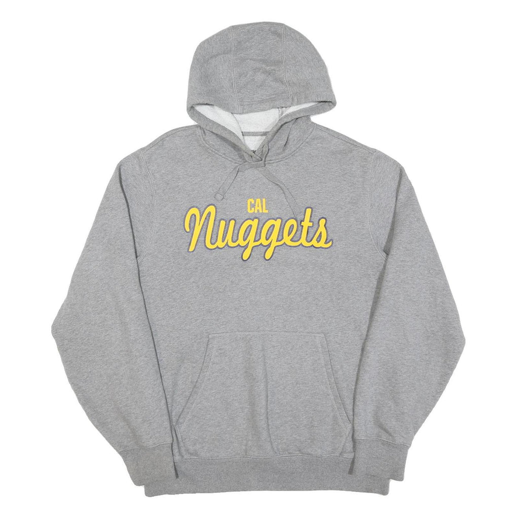 Mens Grey Cotton Cal Nuggets Hoodie Hooded Sweatshirt M Casual Comfortable