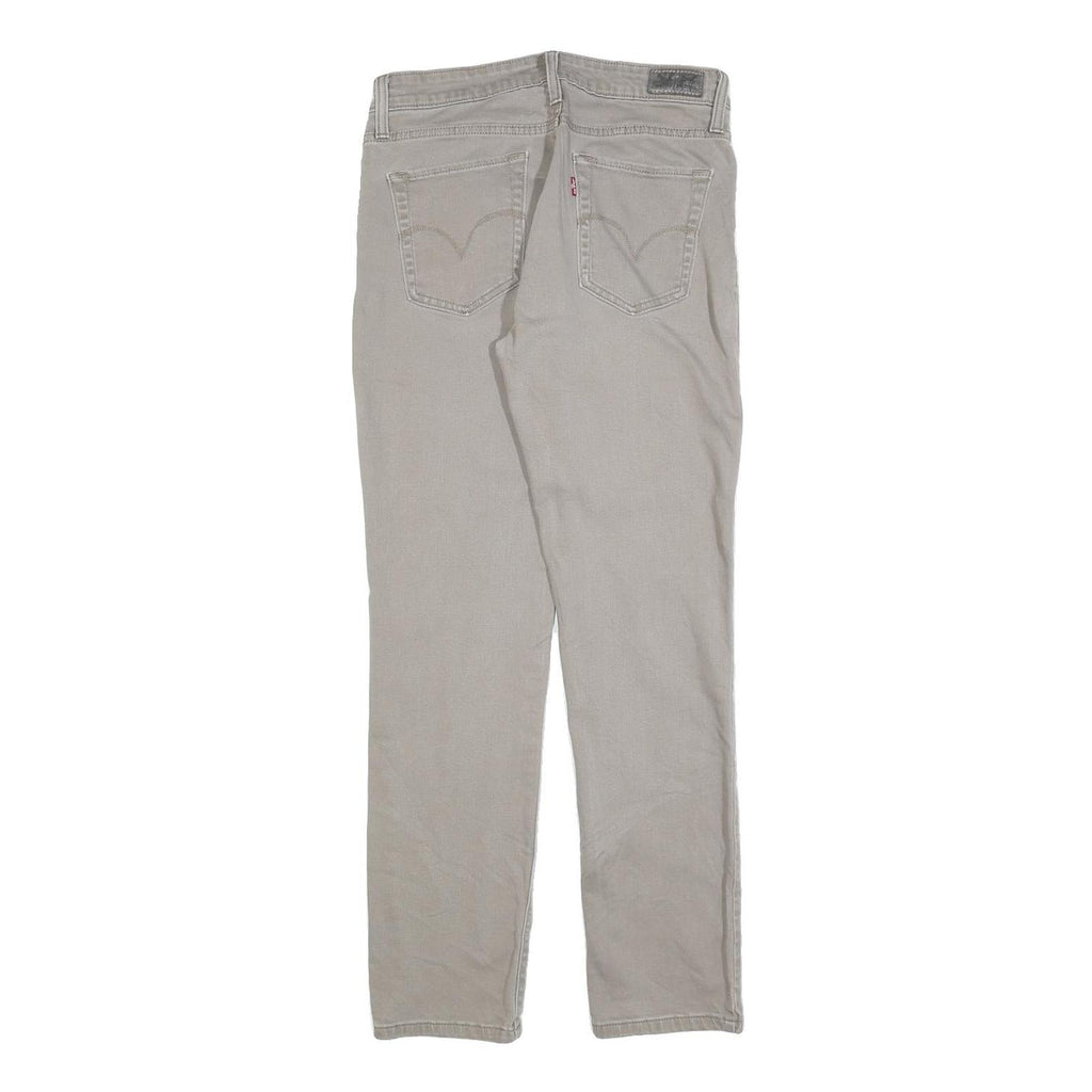 LEVI'S Womens Regular Fit Grey Denim Jeans W29 L32 Classic Cotton Blend Zip