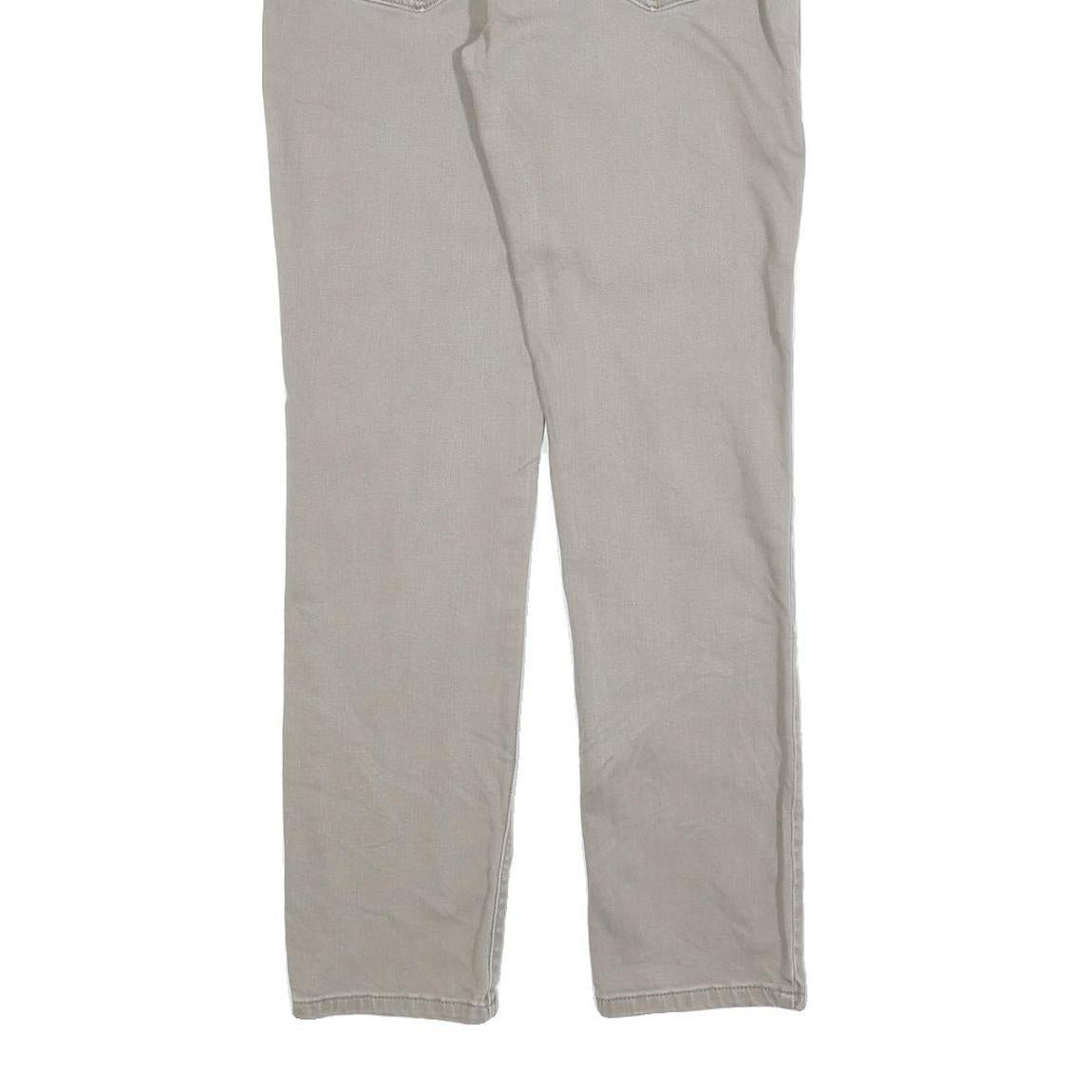 LEVI'S Womens Regular Fit Grey Denim Jeans W29 L32 Classic Cotton Blend Zip