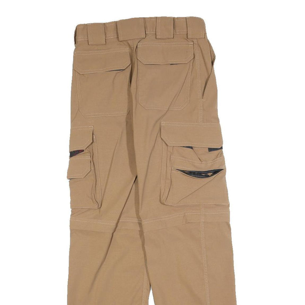 BELTUS Womens Polyester Blend Beige Regular Cargo Trousers W26 L28 Workwear