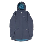 KANGAROOS Womens Parka Coat Blue Hooded UK 14