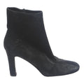 CHRISTIAN LOUBOUTIN Womens Black Suede Ankle Boots UK 4 Elegant Stylish Comfort