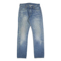 LEVI'S 501 Mens Jeans Blue Regular Straight Denim Medium W30 L32 Classic Button
