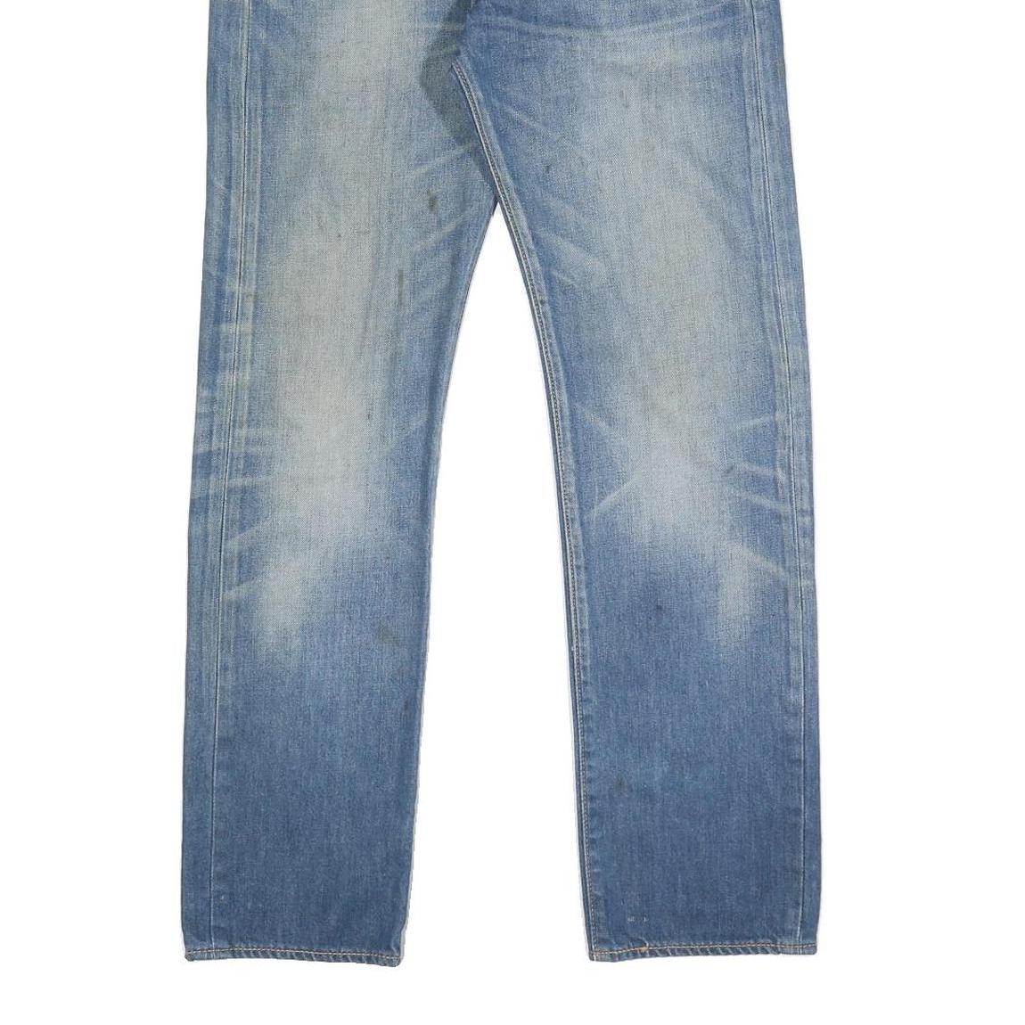 LEVI'S 501 Mens Jeans Blue Regular Straight Denim Medium W30 L32 Classic Button