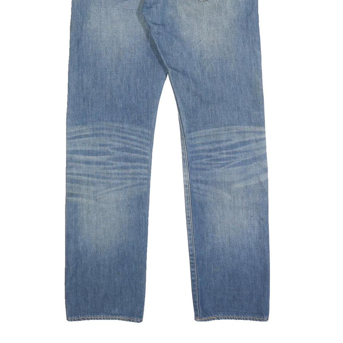 LEVI'S 501 Mens Jeans Blue Regular Straight Denim Medium W30 L32 Classic Button