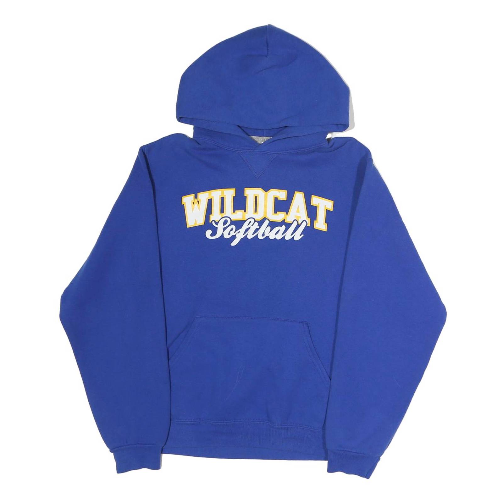 RUSSELL ATHLETIC Womens Blue Wildcat Softball Pullover Hoodie S Casual