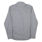 U.S. POLO ASSN Mens Blue Button-Down Shirt M Cotton Blend Classic Fit Casual