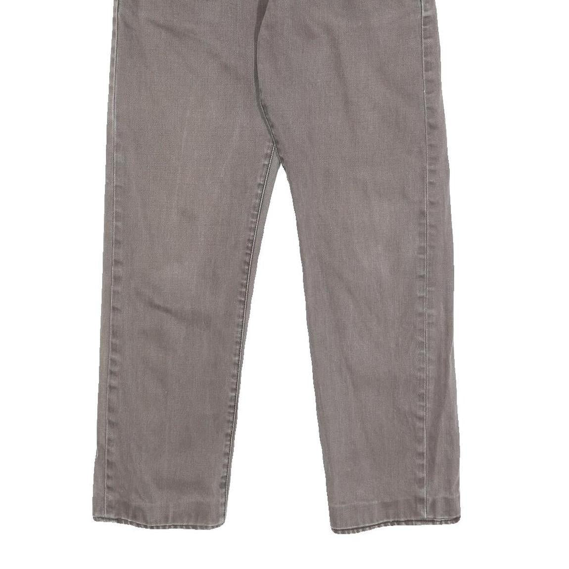 CARHARTT Mens Jeans Grey Regular Straight Denim W31 L29 Button Closure