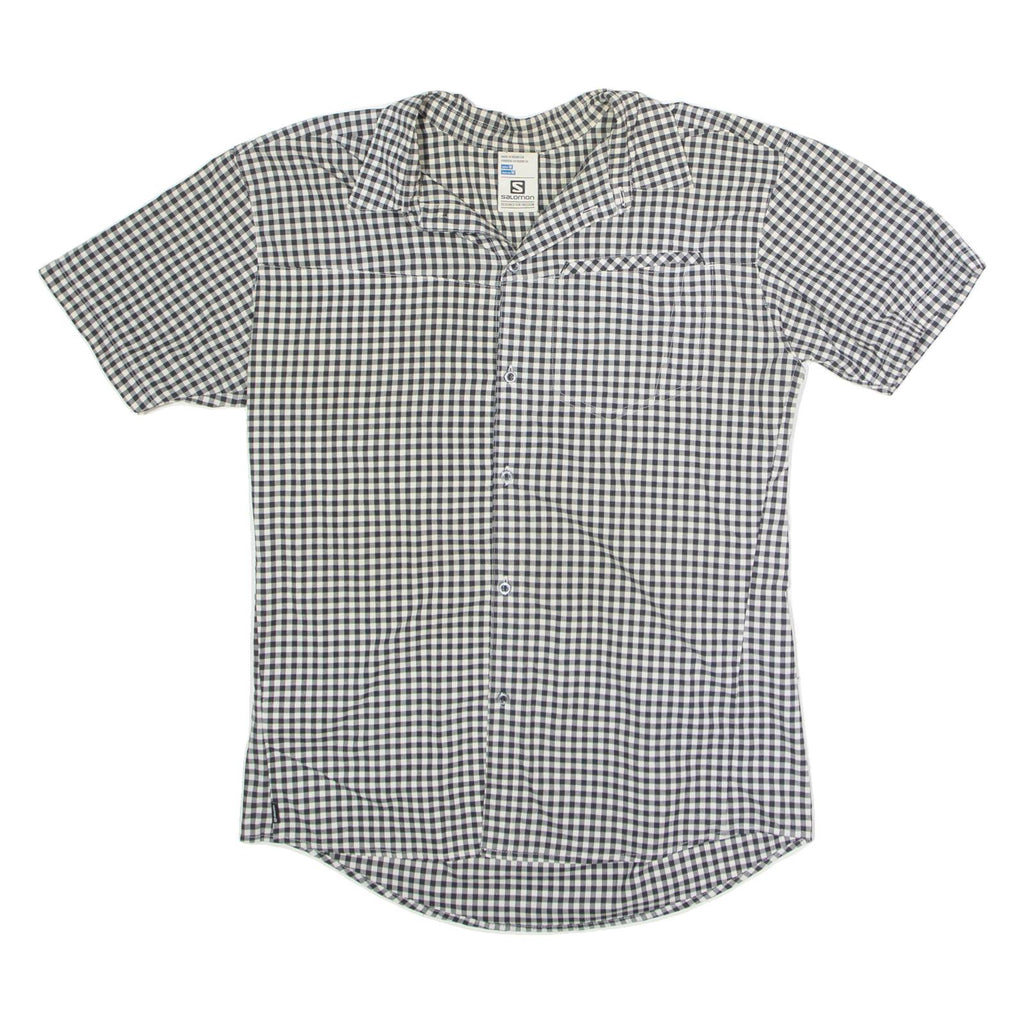 SALOMON Mens Shirt Black Gingham M