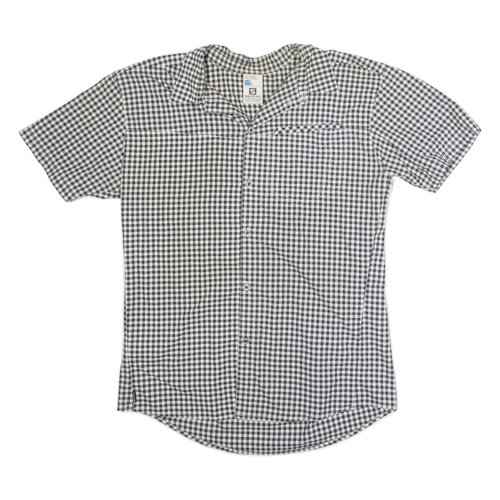 SALOMON Mens Shirt Black Gingham M