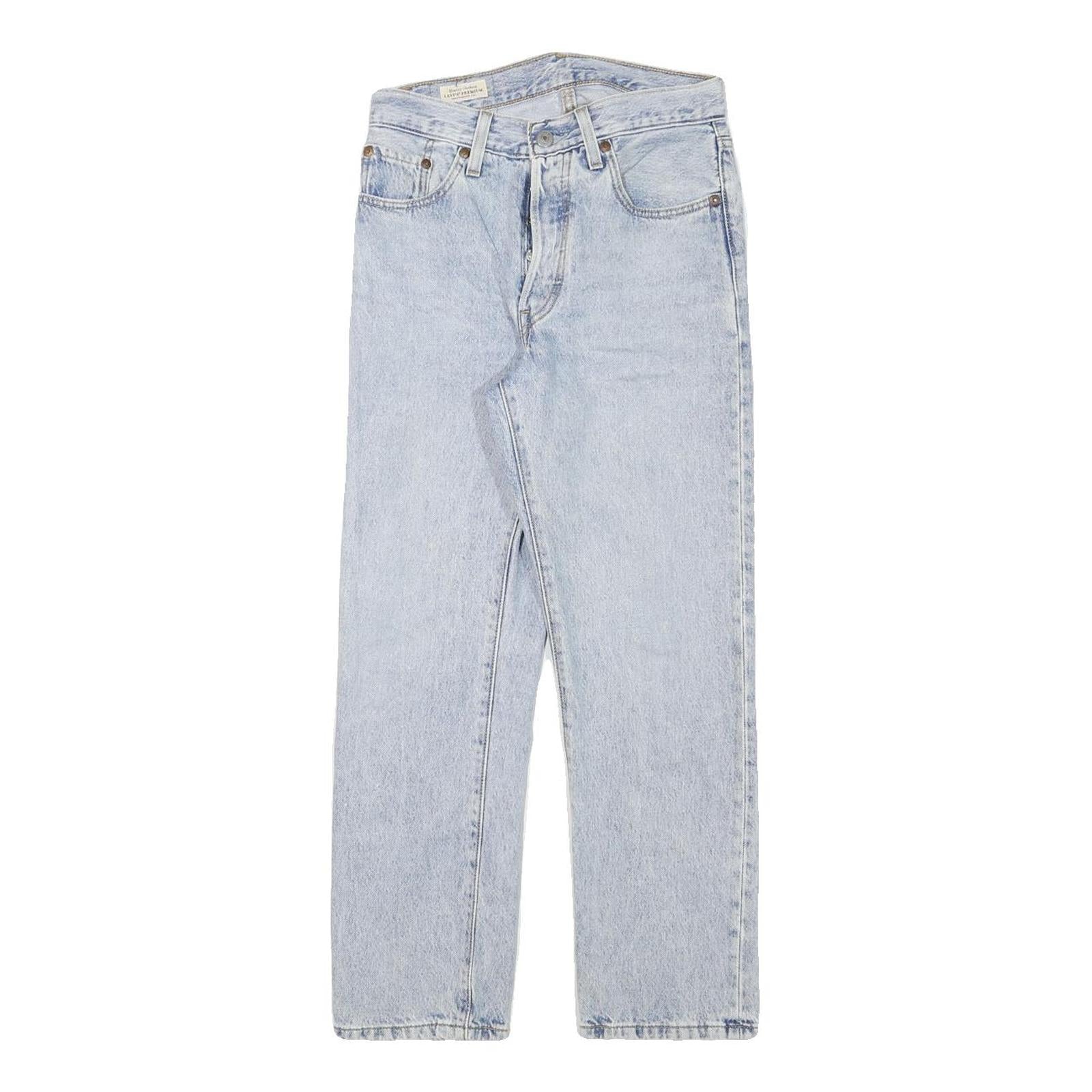LEVI'S 501 Womens Jeans Blue Regular Straight Denim Light W26 L25 Classic Fit