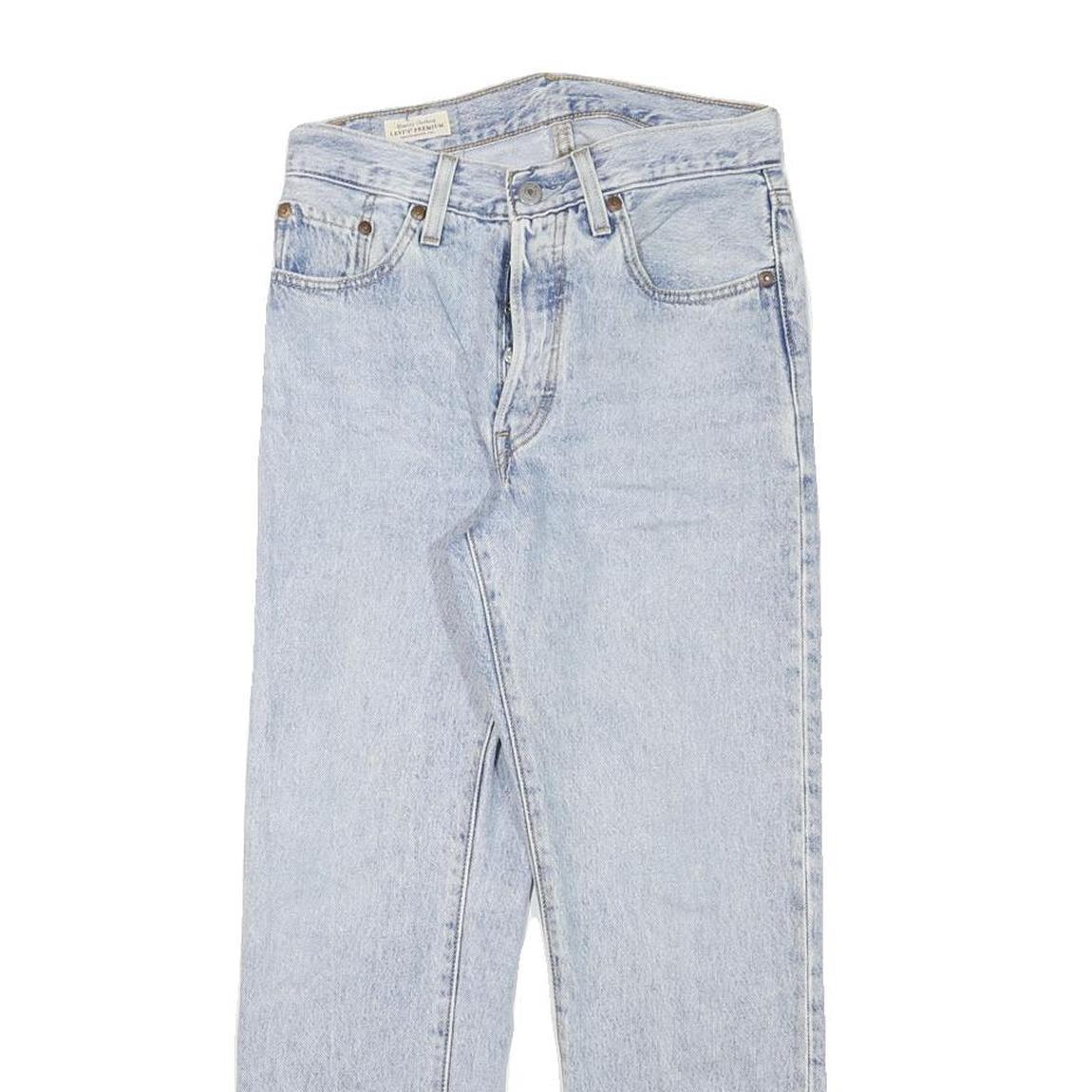 LEVI'S 501 Womens Jeans Blue Regular Straight Denim Light W26 L25 Classic Fit